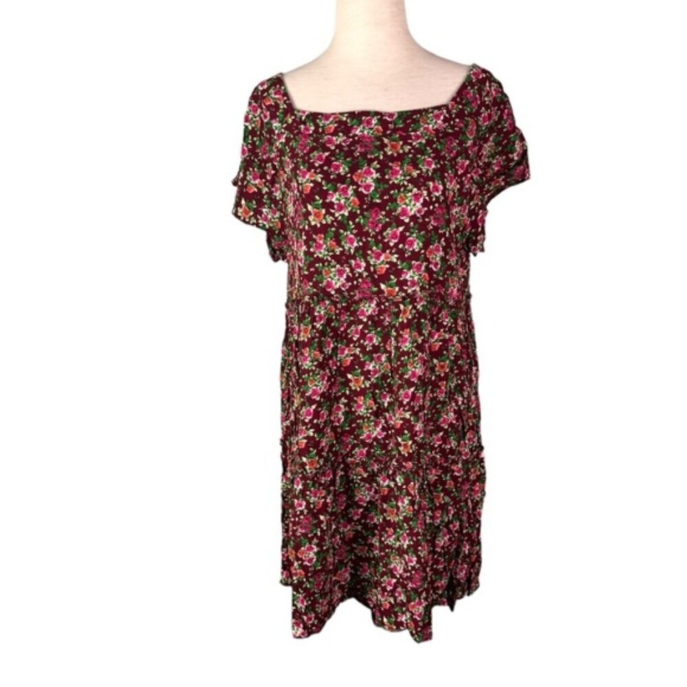 Short Sleeve Tier Cottagecore Mini Dress